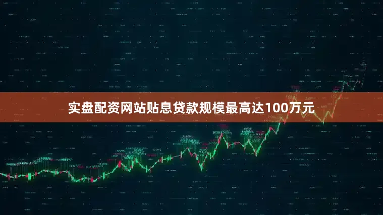 实盘配资网站贴息贷款规模最高达100万元
